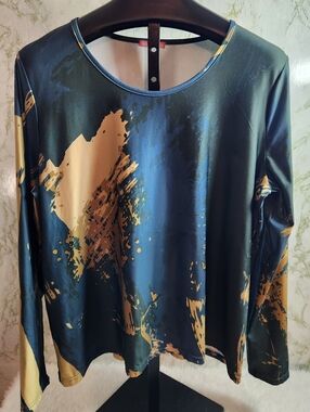 Simply Aster Polyester Long Sleeve Top